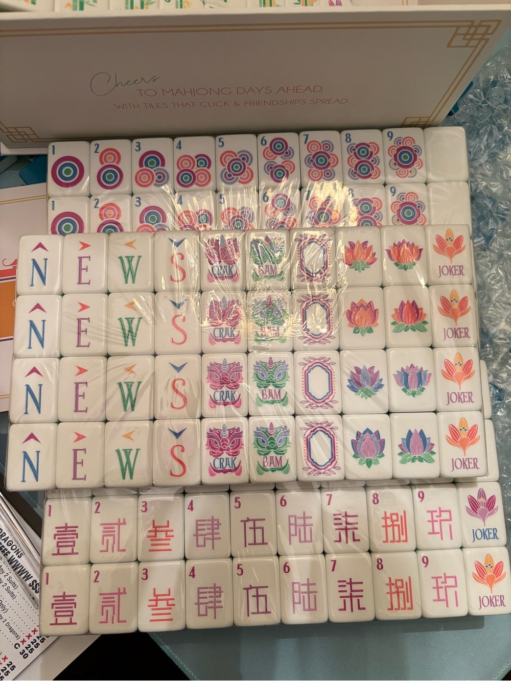 Oh My Mahjong Sorbet American Mahjong Tile Set - Pastel - Picture 7 of 7